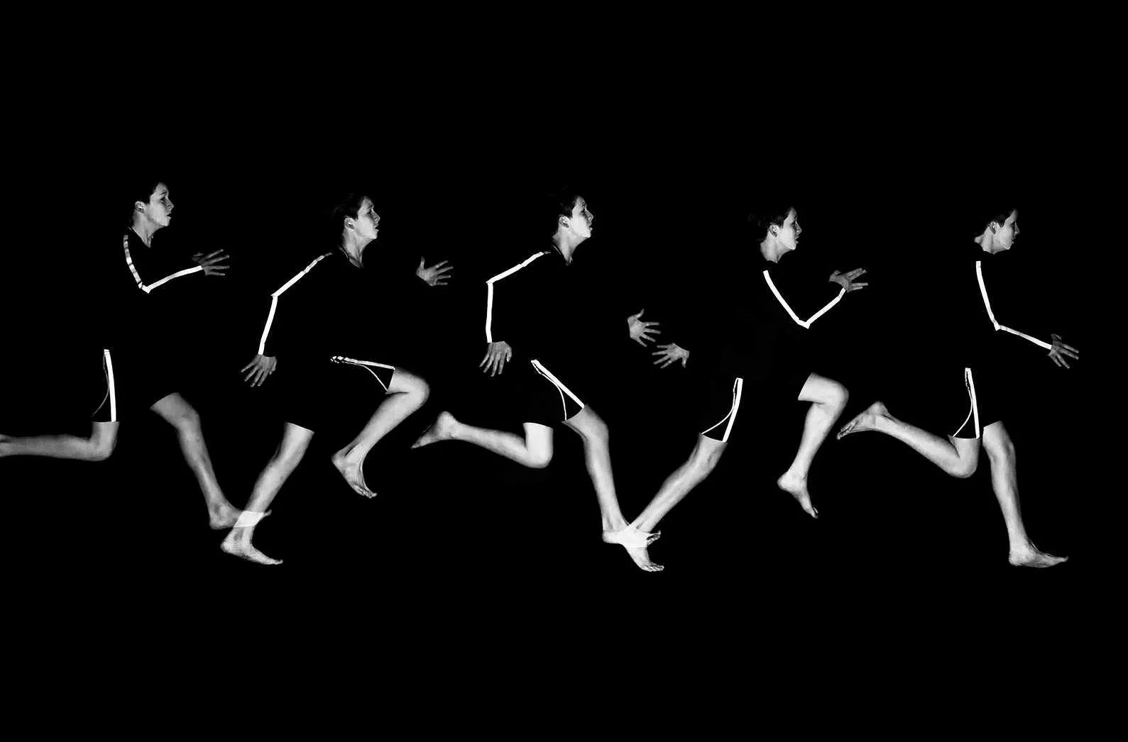 young runner stride phases shown in motion study