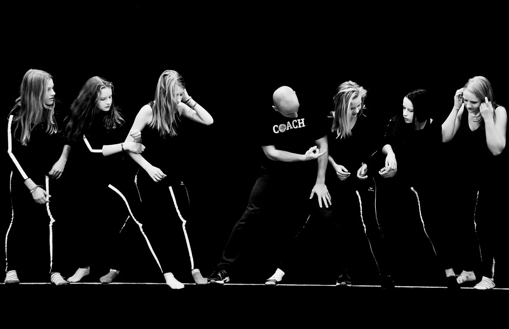 youth sprint movement phases captured in studio